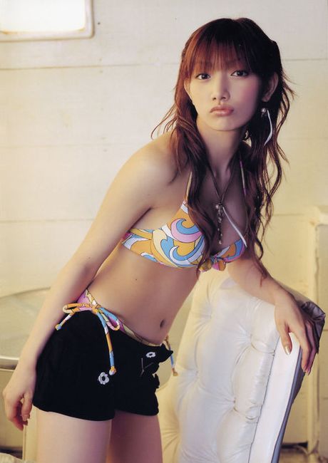 Stacked asian idol with milky white skin and big round boobs