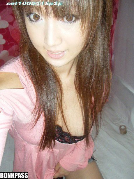 Very pretty Japanese girlfriend looking so sexy in spectacles