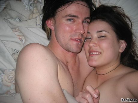 Mixed Asian girl with her white boyfriend