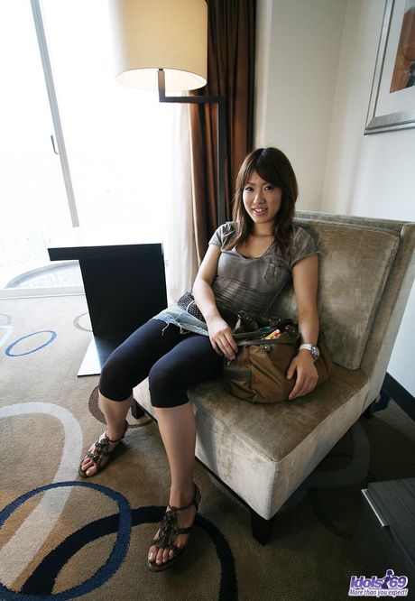 Yuzuka happily shows off her firm tits and round inviting very grabbable ass