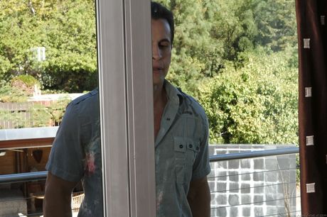 Sexy asian Gaia banged hard in her shaved pussy after good suck in shower