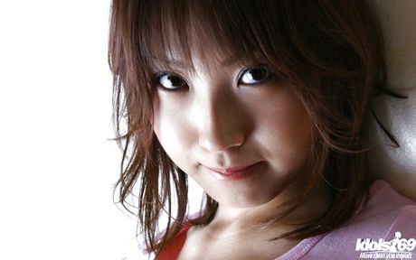 Stunning japanese youthful Haruka Morimura shows tiny tits and hot ass